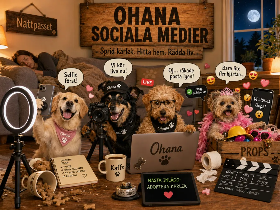 Bild för volontärrollen Sociala medier & kommunikation hos Ohana Rescue