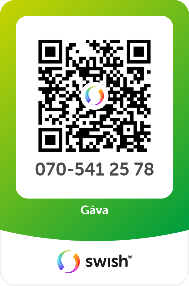 Swish QR-kod för gåva till Ohana