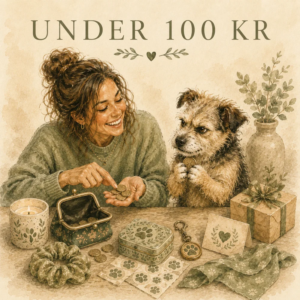 Vattenmålad illustration för Under 100 kr